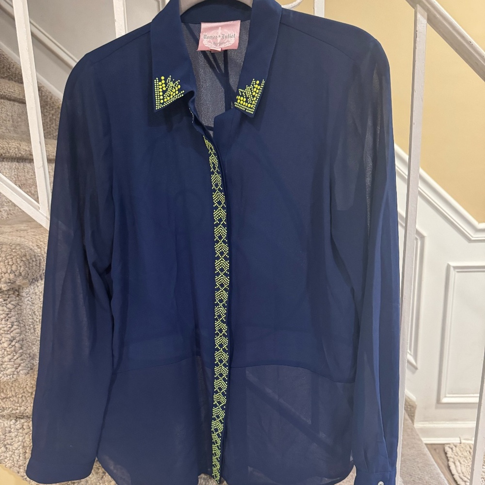Romeo & Juliet Blouse with Embellishment Detail